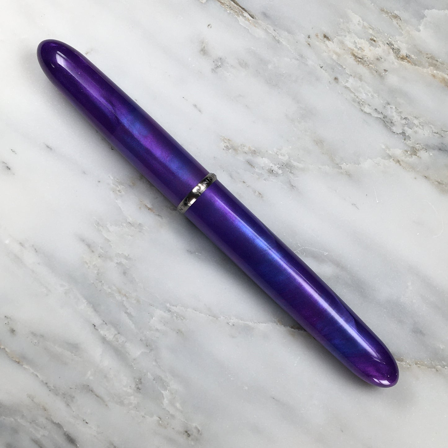 Model 3. Cigar-Style Fountain Pen with Titanium Rollstop. Alkaline.