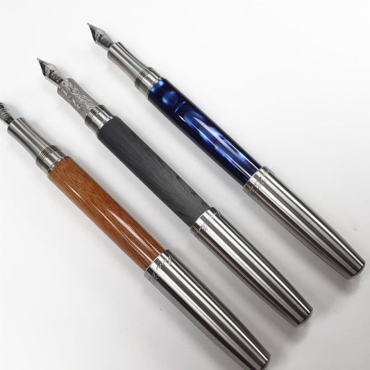 Model 1. Titanium and Linen Micarta Fountain Pen