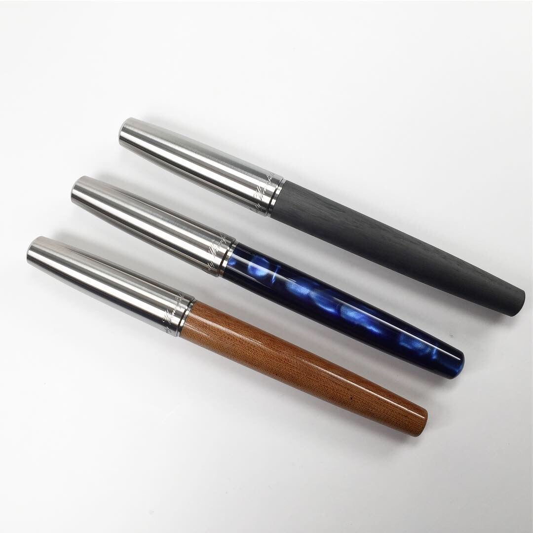 Model 1. Titanium and Linen Micarta Fountain Pen