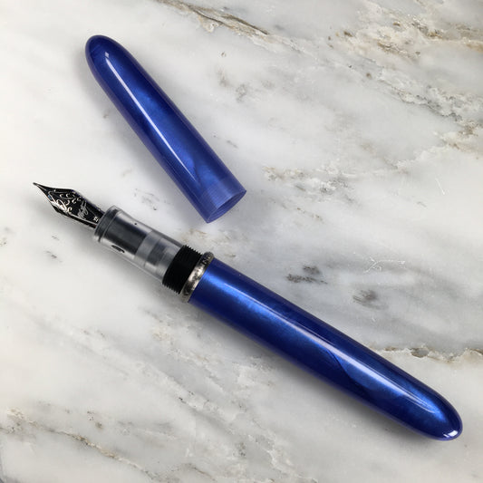 Model 3. Cigar-Style Fountain Pen with Titanium Rollstop. Wisteria.